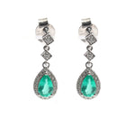 Emerald Diamond Earrings