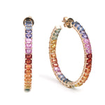 Rainbow Sapphire Earrings