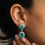 Emerald Diamond Earrings