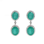 Emerald Diamond Earrings