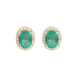 Emerald Diamond Earrings