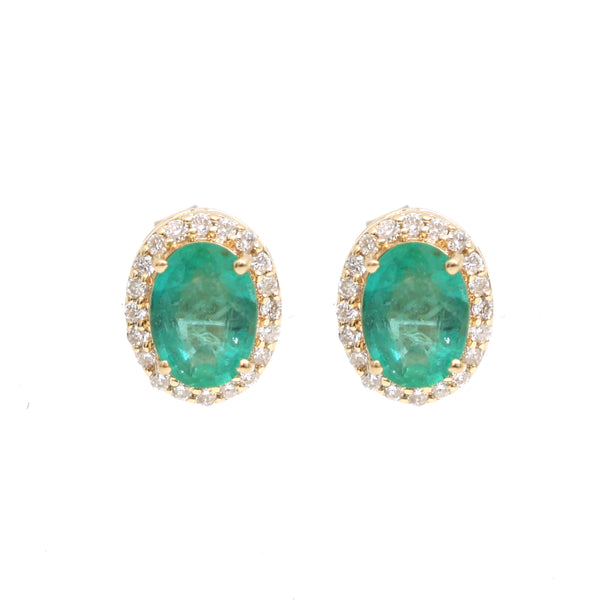 Emerald Diamond Earrings