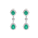 Emerald Diamond Earrings