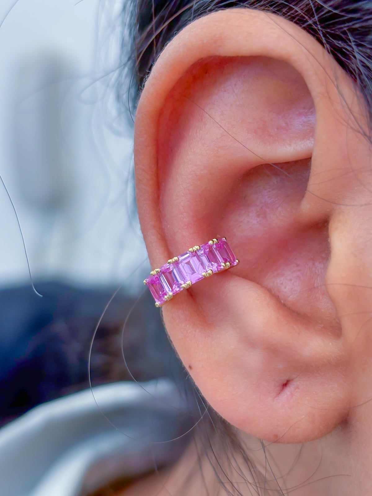 Pink Sapphire Earrings