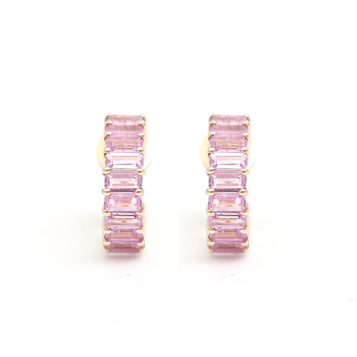Pink Sapphire Earrings