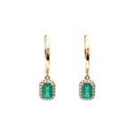 Emerald Diamond Earrings