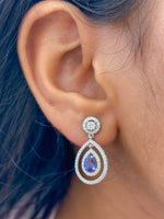 Tanzanite Diamond Earrings