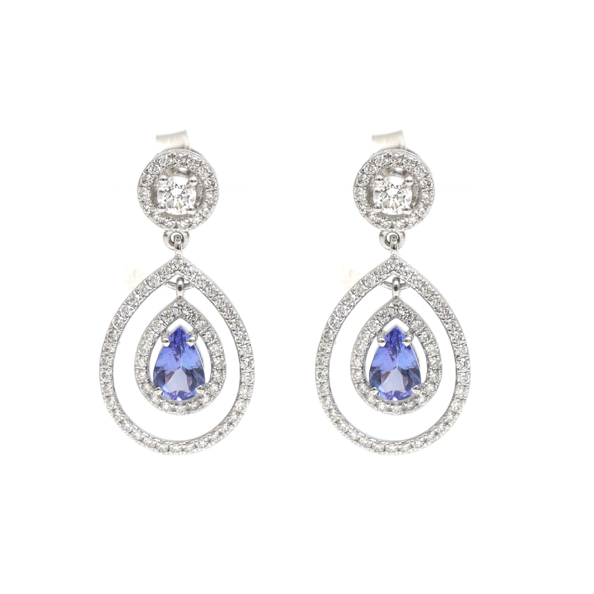 Tanzanite Diamond Earrings
