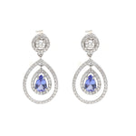 Tanzanite Diamond Earrings