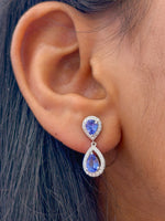 Tanzanite Diamond Earrings