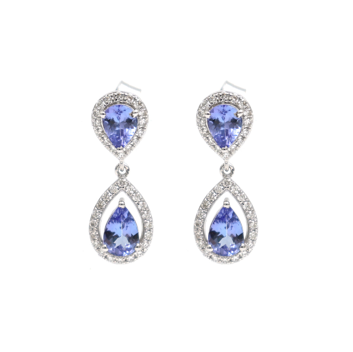 Tanzanite Diamond Earrings