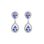 Tanzanite Diamond Earrings
