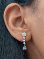 Tanzanite Diamond Earrings
