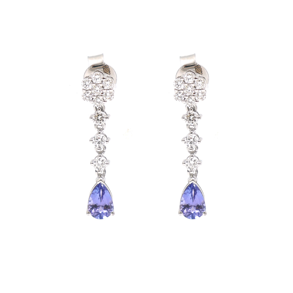 Tanzanite Diamond Earrings