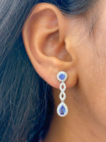 Tanzanite Diamond Earrings