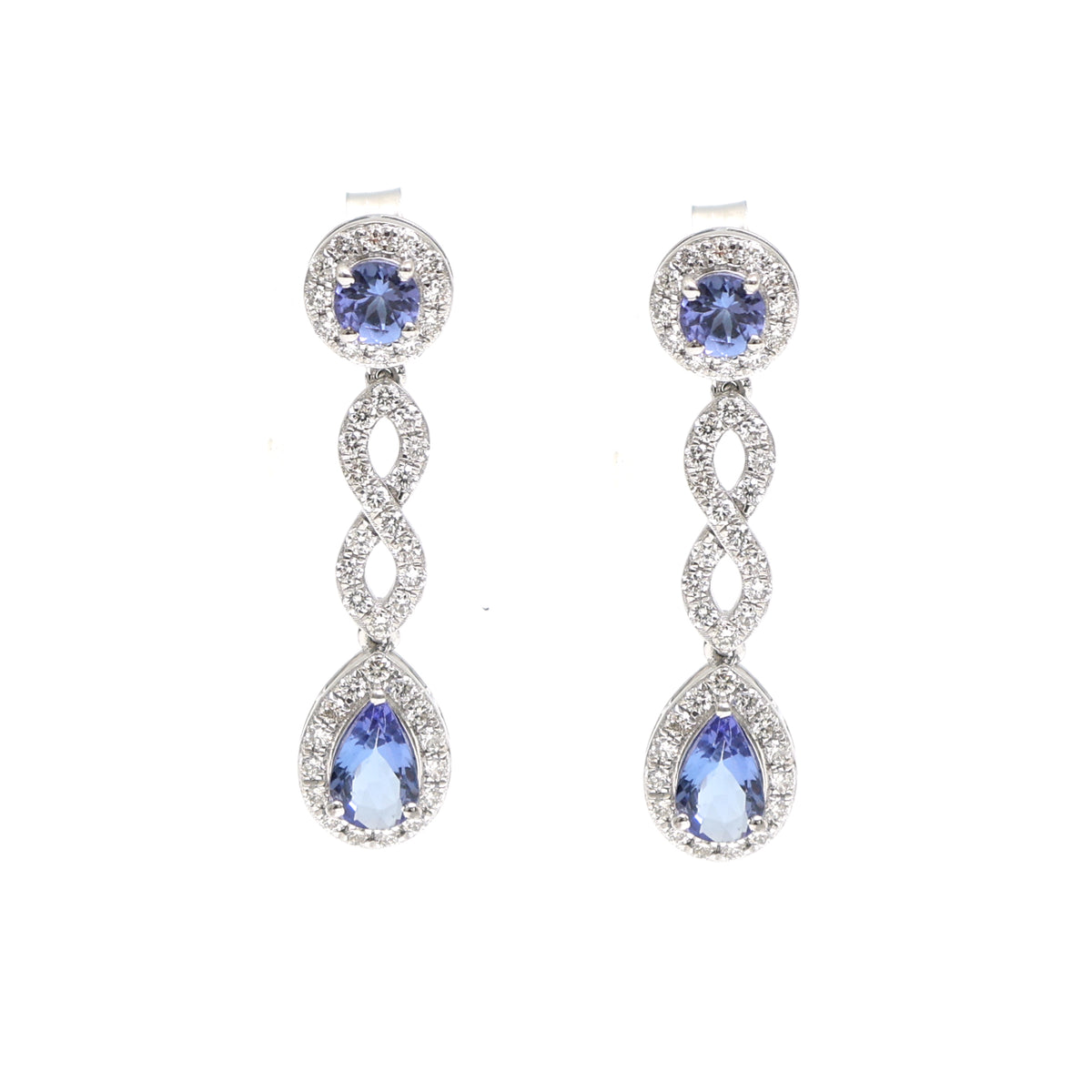 Tanzanite Diamond Earrings