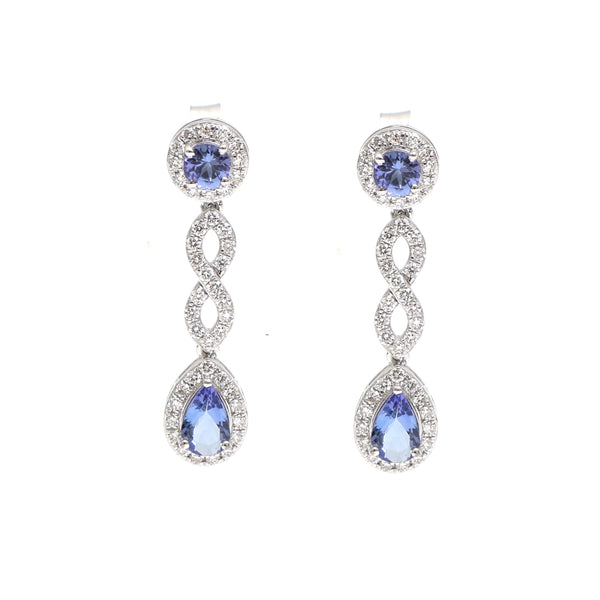 Tanzanite Diamond Earrings