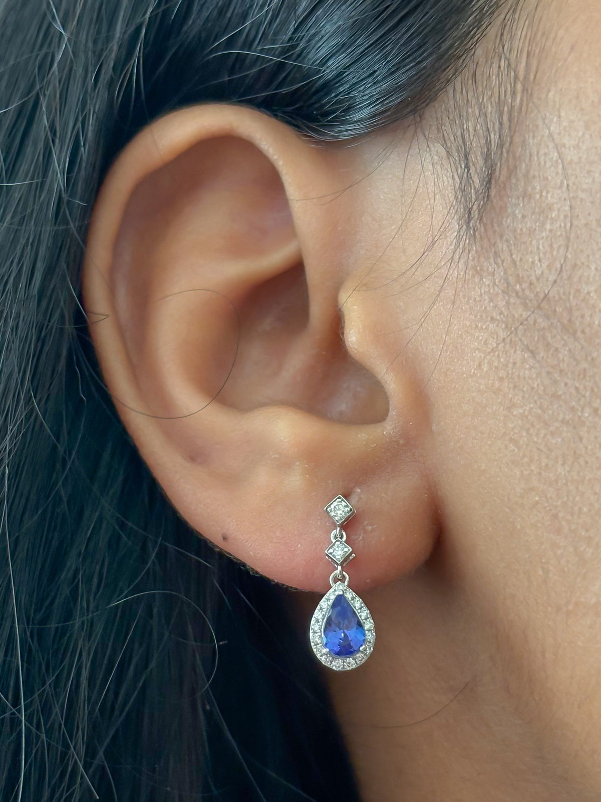 Tanzanite Diamond Earrings