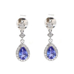 Tanzanite Diamond Earrings