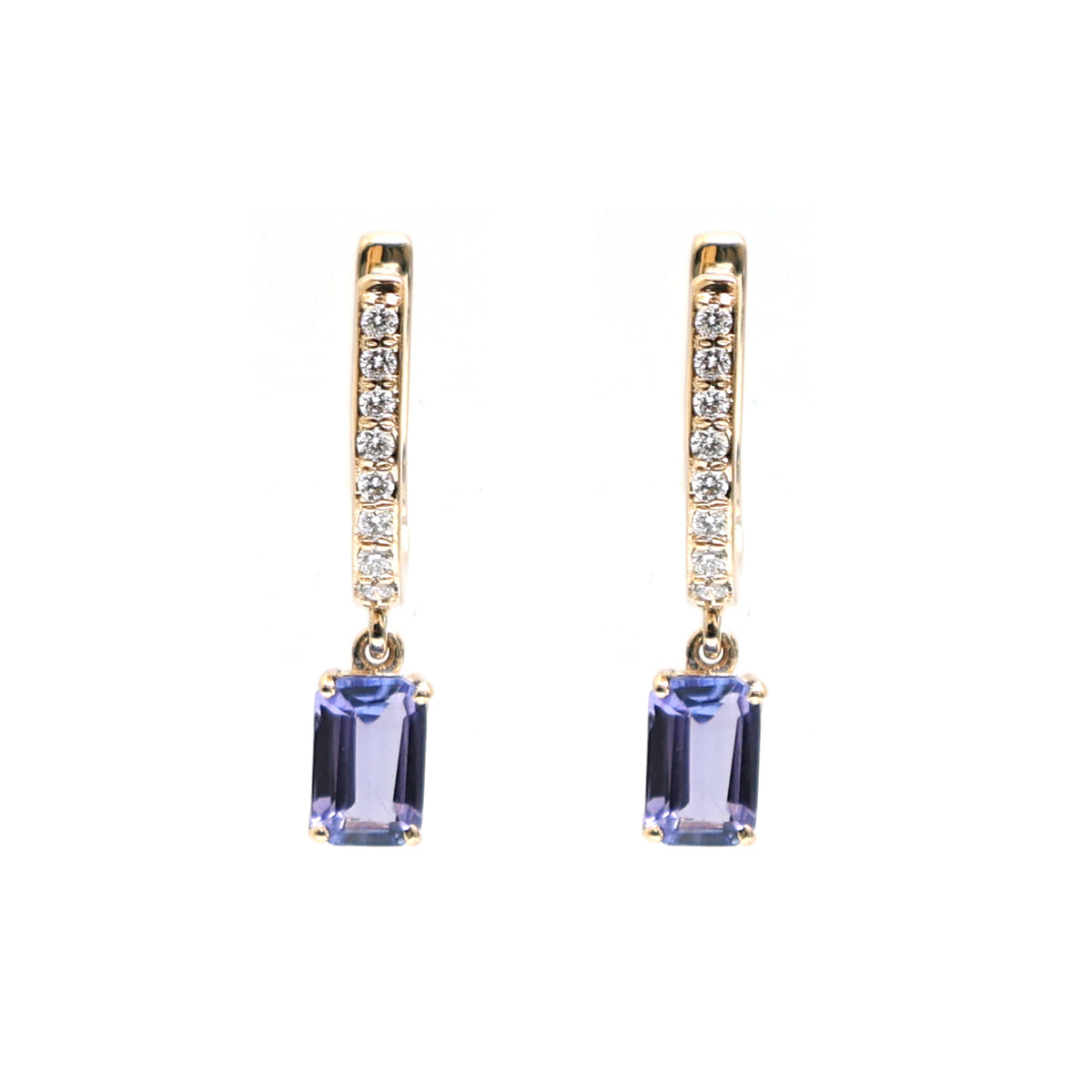 Tanzanite Diamond Earrings