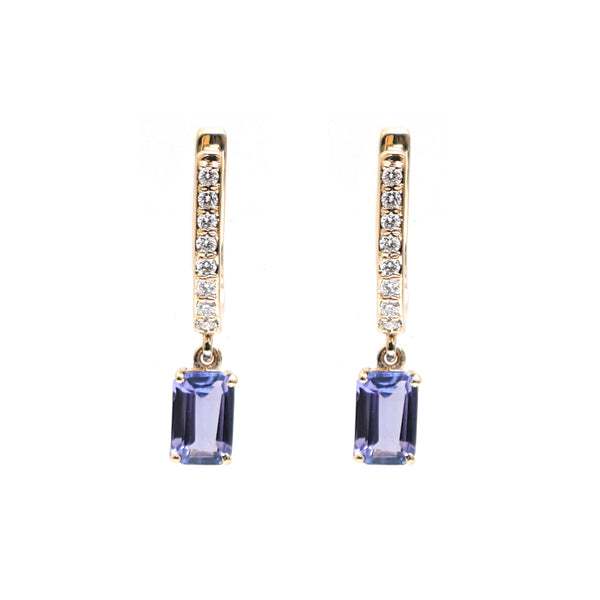 Tanzanite Diamond Earrings
