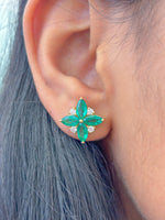 Emerald Diamond Earrings