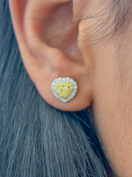 Yellow Diamond Diamond Earrings