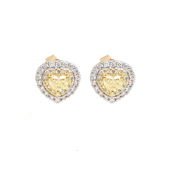 Yellow Diamond Diamond Earrings