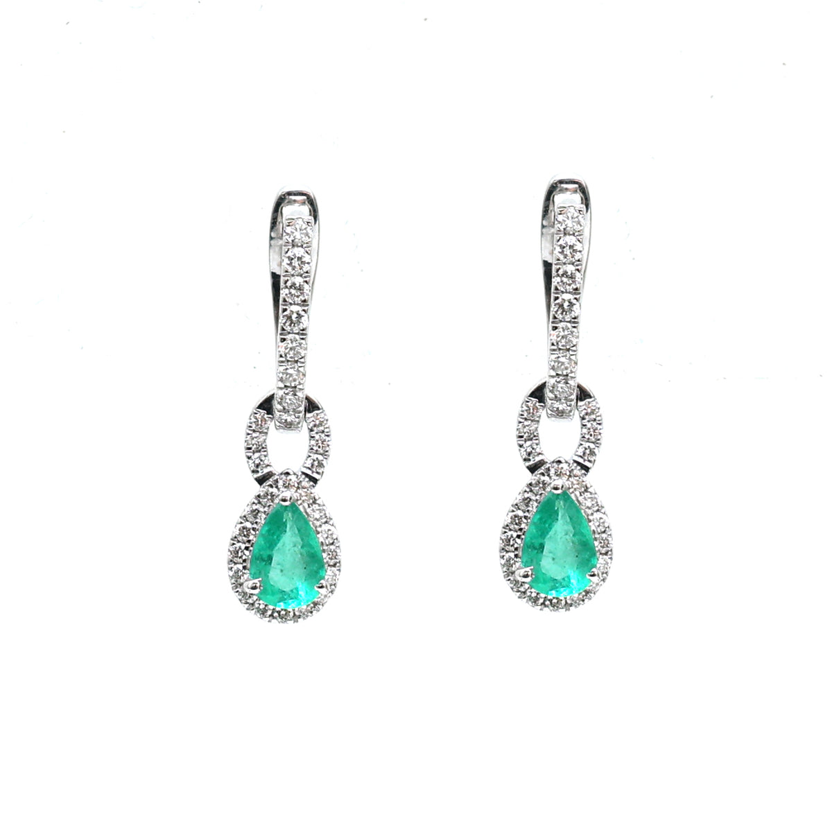 Emerald Diamond Earrings