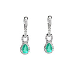 Emerald Diamond Earrings