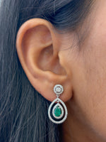 Diamond Emerald Earrings