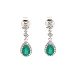 Emerald Diamond Earrings