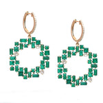 Emerald Diamond Earrings