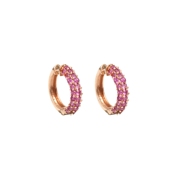 Pink Sapphire Earrings
