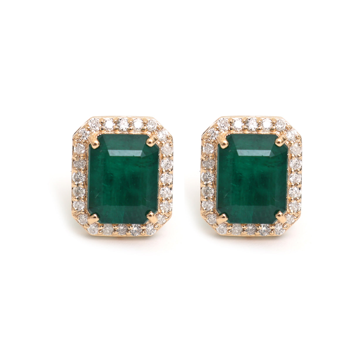 Emerald Diamond Earrings