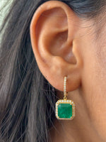 Emerald Diamond Earrings