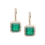 Emerald Diamond Earrings