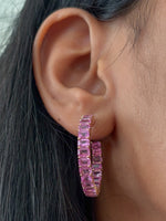 Pink Sapphire Earrings