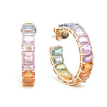 Rainbow Sapphire Earrings