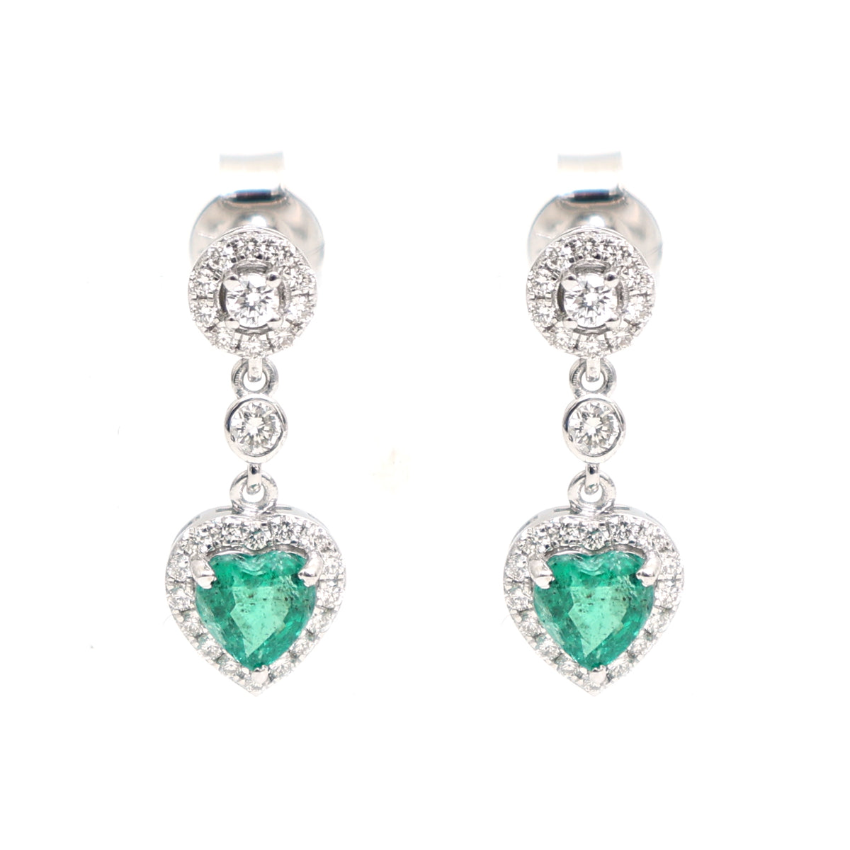 Emerald Diamond Earrings