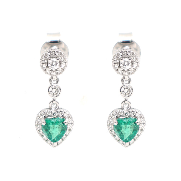 Emerald Diamond Earrings