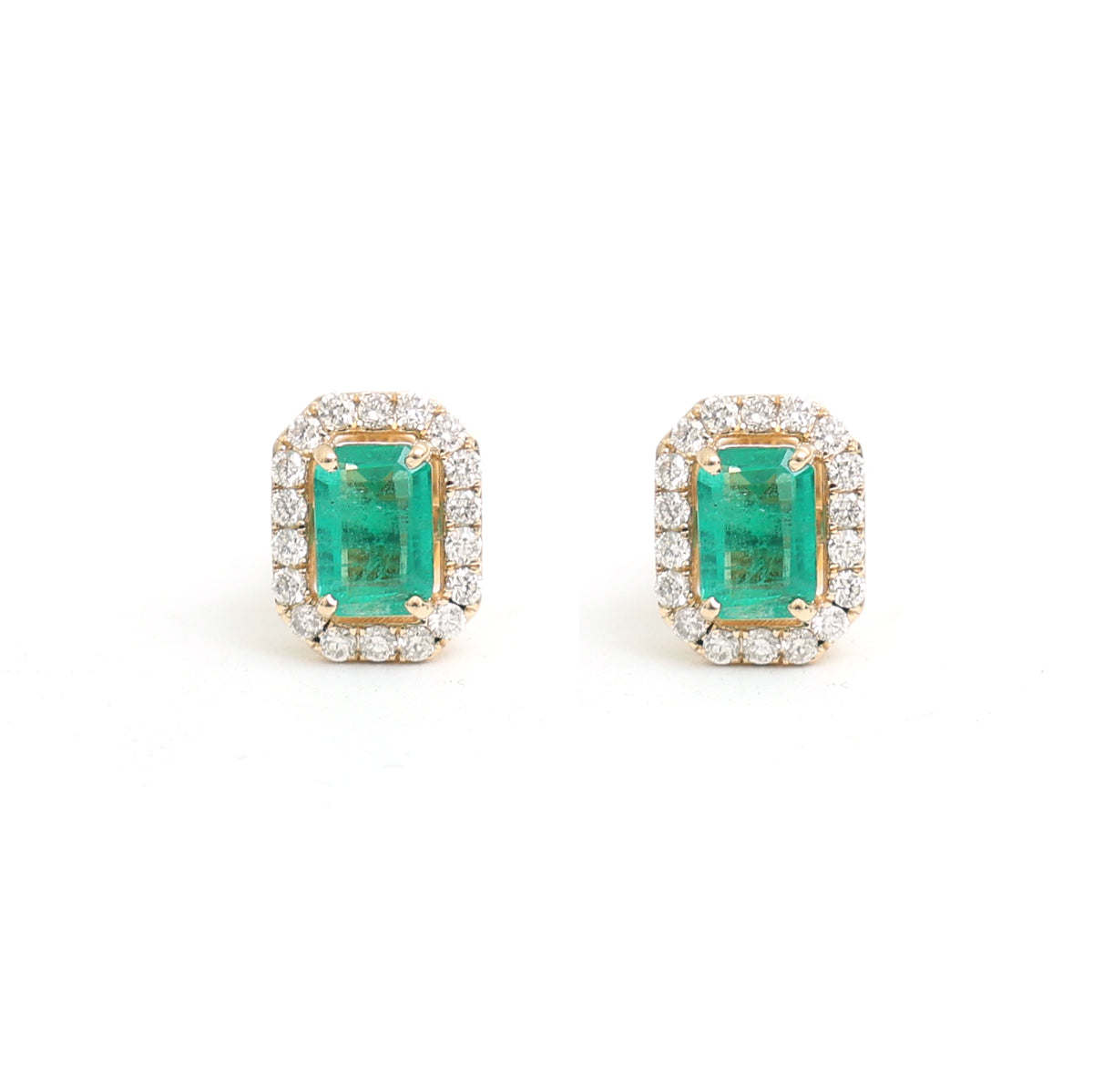 Emerald Diamond Earrings