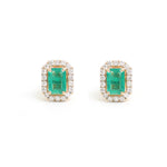 Emerald Diamond Earrings