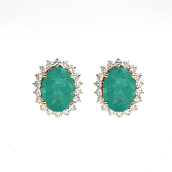 Emerald Diamond Earrings