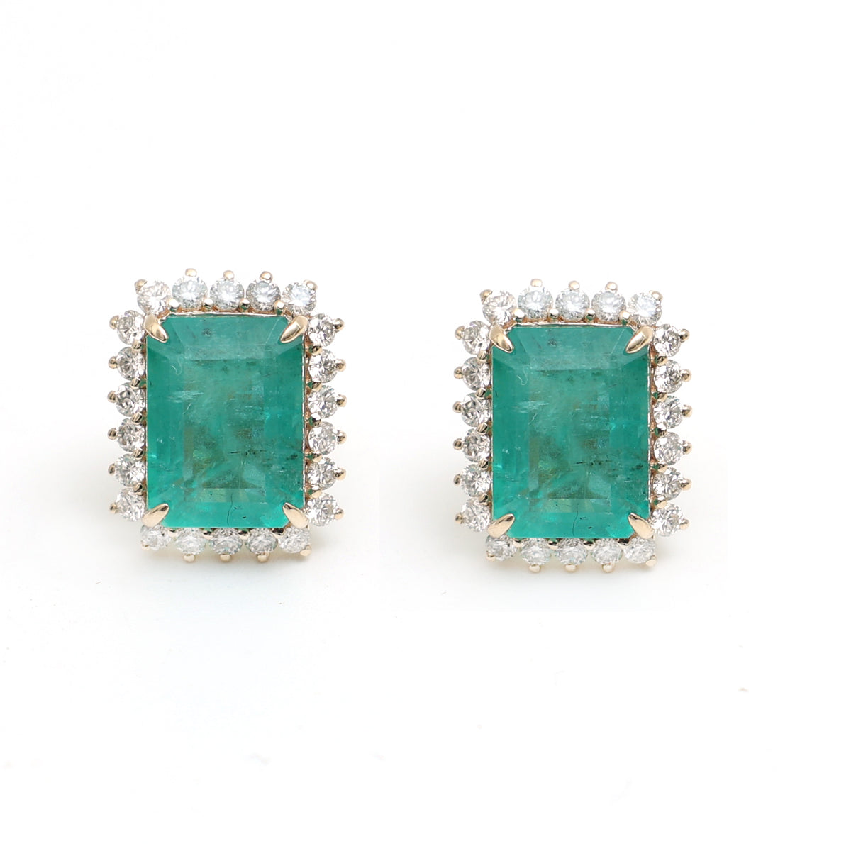 Emerald Diamond Earrings