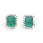 Emerald Diamond Earrings