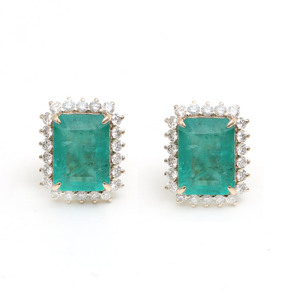 Emerald Diamond Earrings