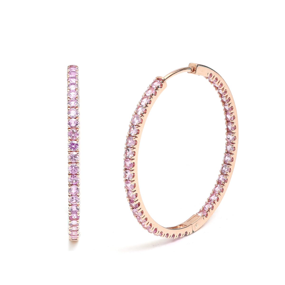 Pink Sapphire Earrings