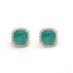 Emerald Diamond Earrings