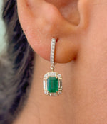 Emerald Diamond Earrings